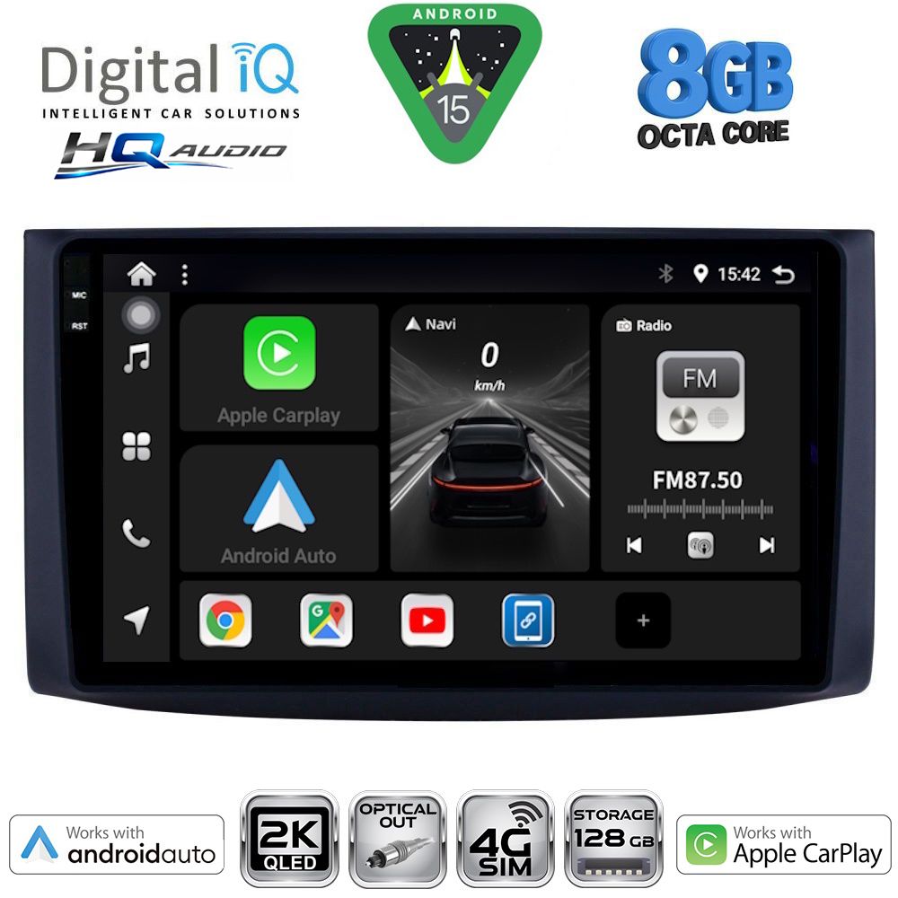 DIGITAL IQ BXK 20072_CPAA (9inc) MULTIMEDIA TABLET for CHEVROLET AVEO mod. 2006-2010