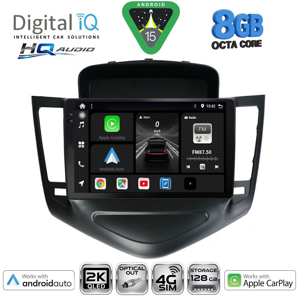 DIGITAL IQ BXK 20076_CPAA (9inc) MULTIMEDIA TABLET for CHEVROLET CRUZE mod. 2008-2012