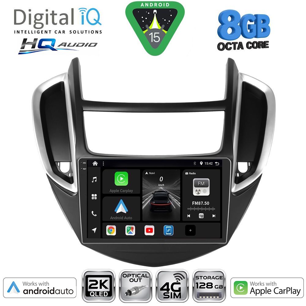 DIGITAL IQ BXK 20080_CPAA (9inc) MULTIMEDIA TABLET for CHEVROLET TRAX mod. 2014-2022