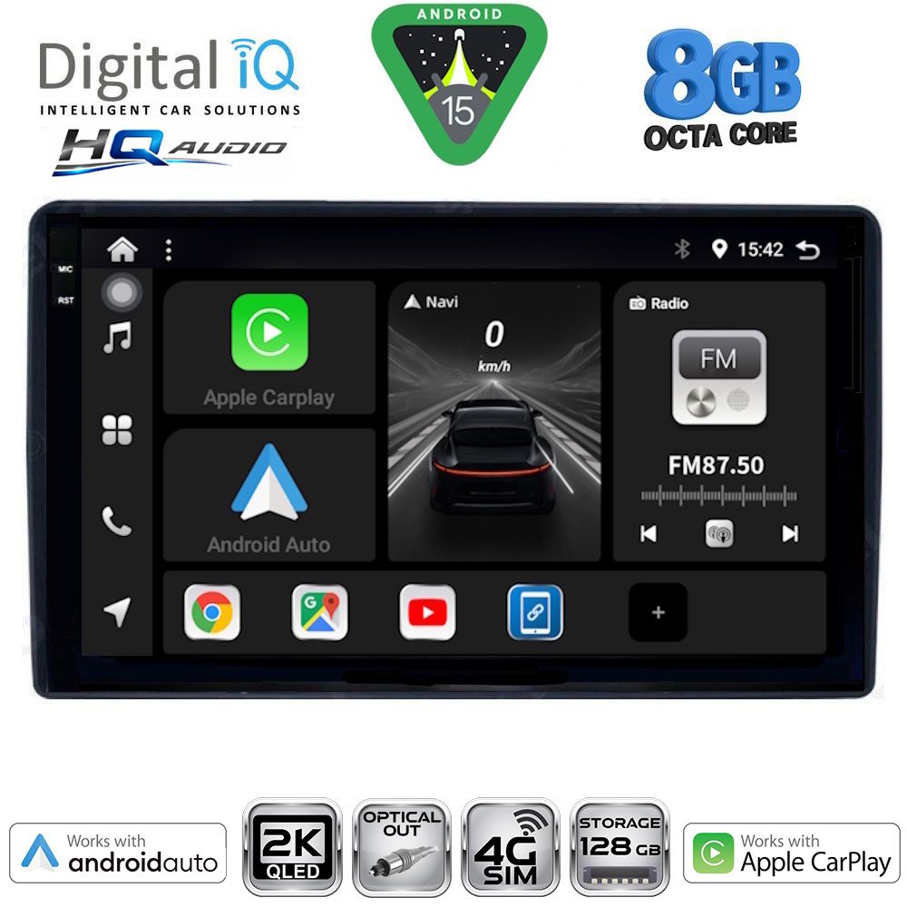 DIGITAL IQ BXK 20081_CPAA (9inc) MULTIMEDIA TABLET for CITROEN – PEUGEOT mod. 2008-2018