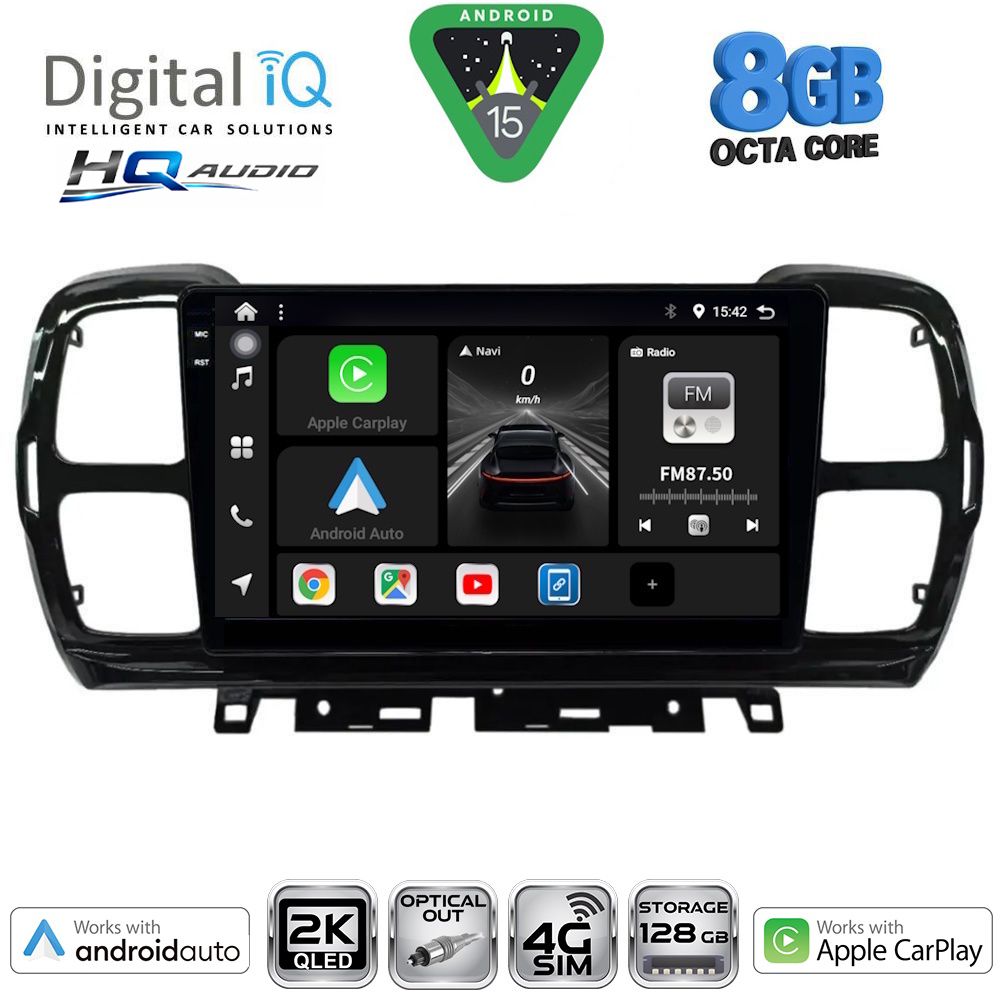 DIGITAL IQ BXK 20088_CPAA (9inc) MULTIMEDIA TABLET for CITROEN C5 AIRCROSS mod. 2017-2021