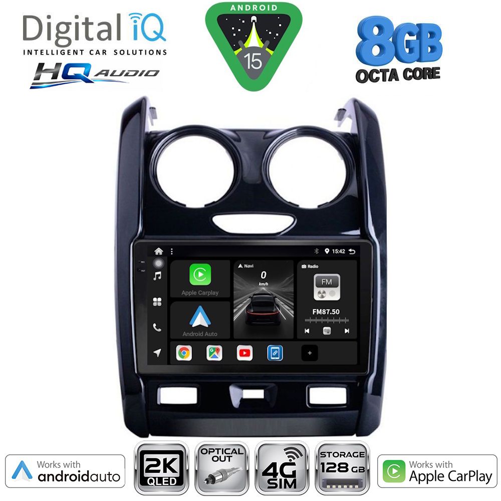 DIGITAL IQ BXK 20103_CPAA (9inc) MULTIMEDIA TABLET for DACIA DUSTER mod. 2012-2019