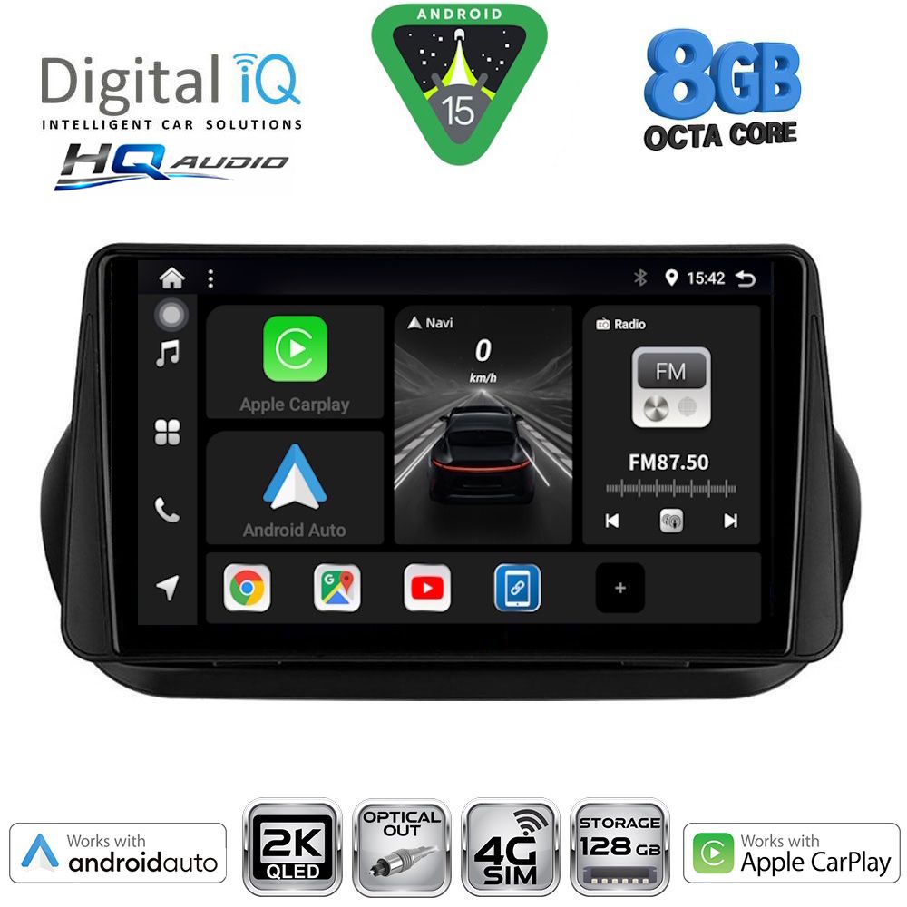 DIGITAL IQ BXK 20142_CPAA (9inc) MULTIMEDIA TABLET for CITROEN – FIAT – PEUGEOT mod. 2008-2018