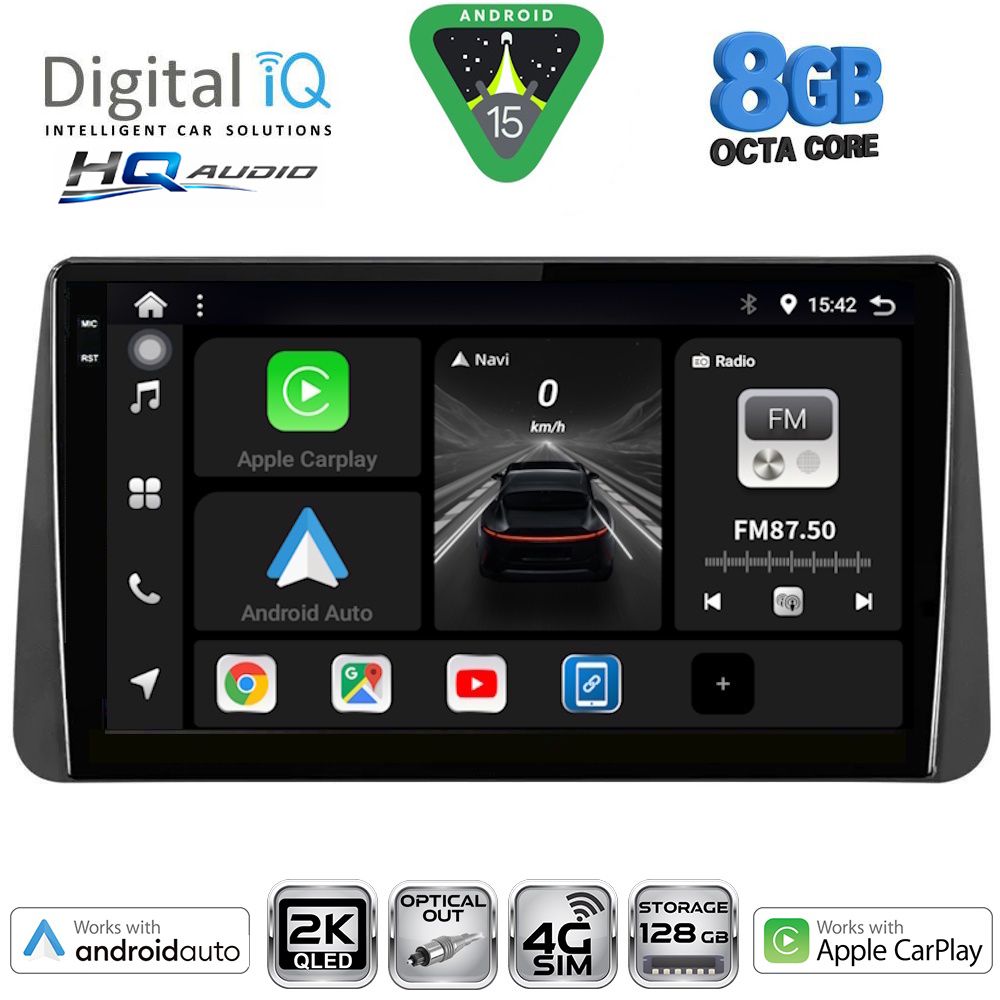DIGITAL IQ BXK 20149_CPAA DASH (9inc) MULTIMEDIA TABLET for FIAT TIPO mod. 2018-2023