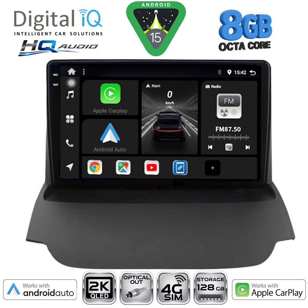 DIGITAL IQ BXK 20150_CPAA (9inc) MULTIMEDIA TABLET for FORD ECOSPORT mod. 2012-2018