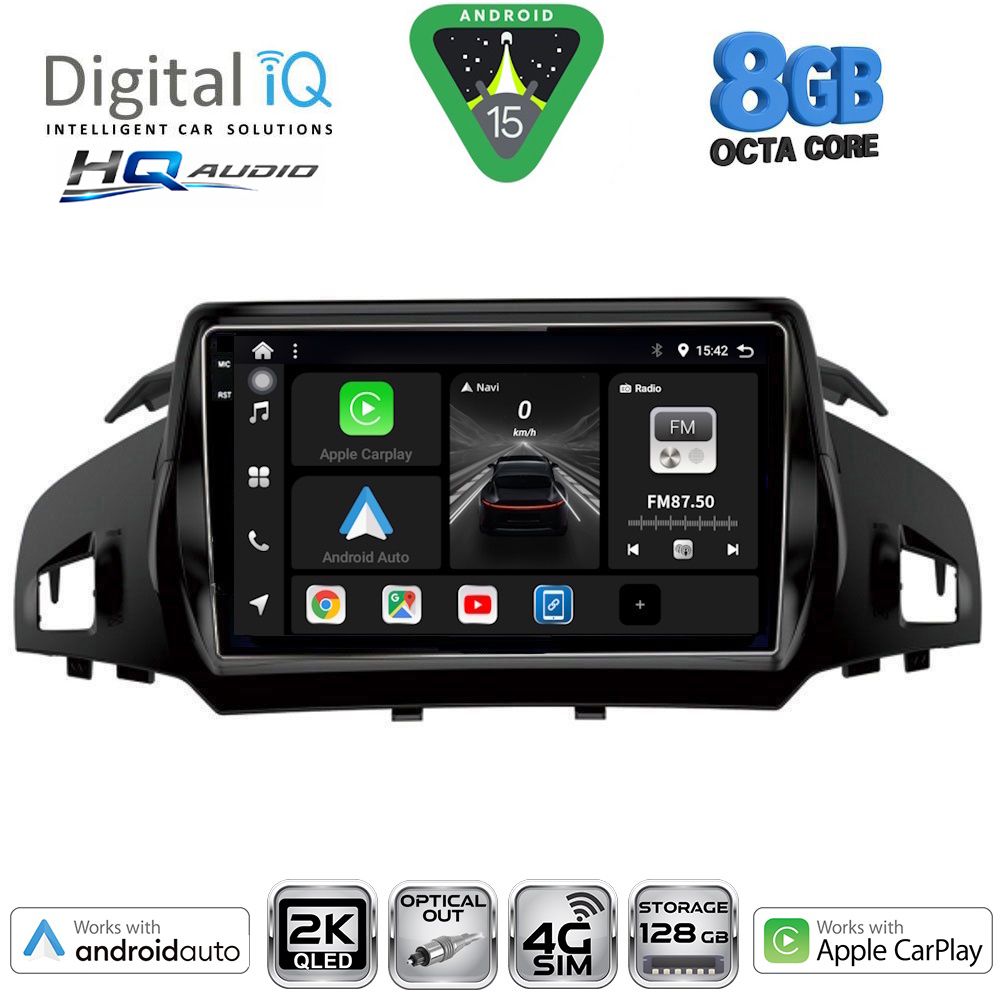 DIGITAL IQ BXK 20160_CPAA (9inc) MULTIMEDIA TABLET for FORD KUGA mod. 2013-2019 – CMAX mod. 2011-2020