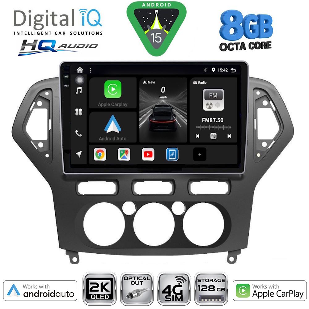 DIGITAL IQ BXK 20162_CPAA A/C (10inc) MULTIMEDIA TABLET for FORD MONDEO mod. 2007-2011