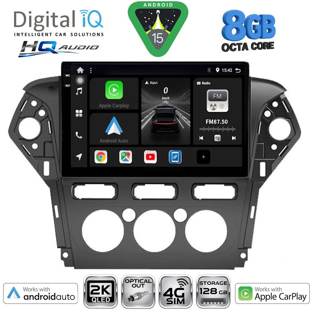 DIGITAL IQ BXK 20163_CPAA A/C (10inc) MULTIMEDIA TABLET for FORD MONDEO mod. 2011-2013
