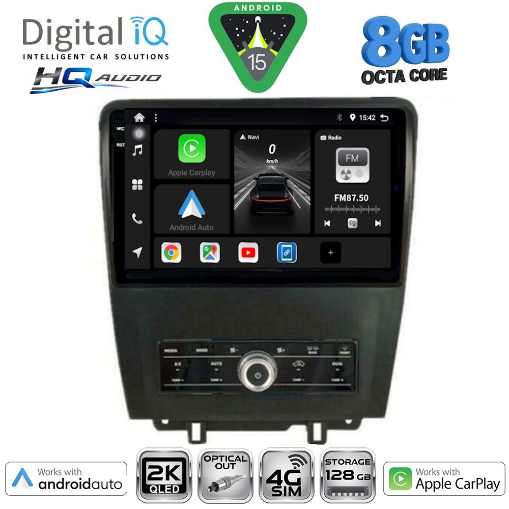 DIGITAL IQ BXK 20165_CPAA (9inc) MULTIMEDIA TABLET for FORD MUSTANG mod. 2010-2015