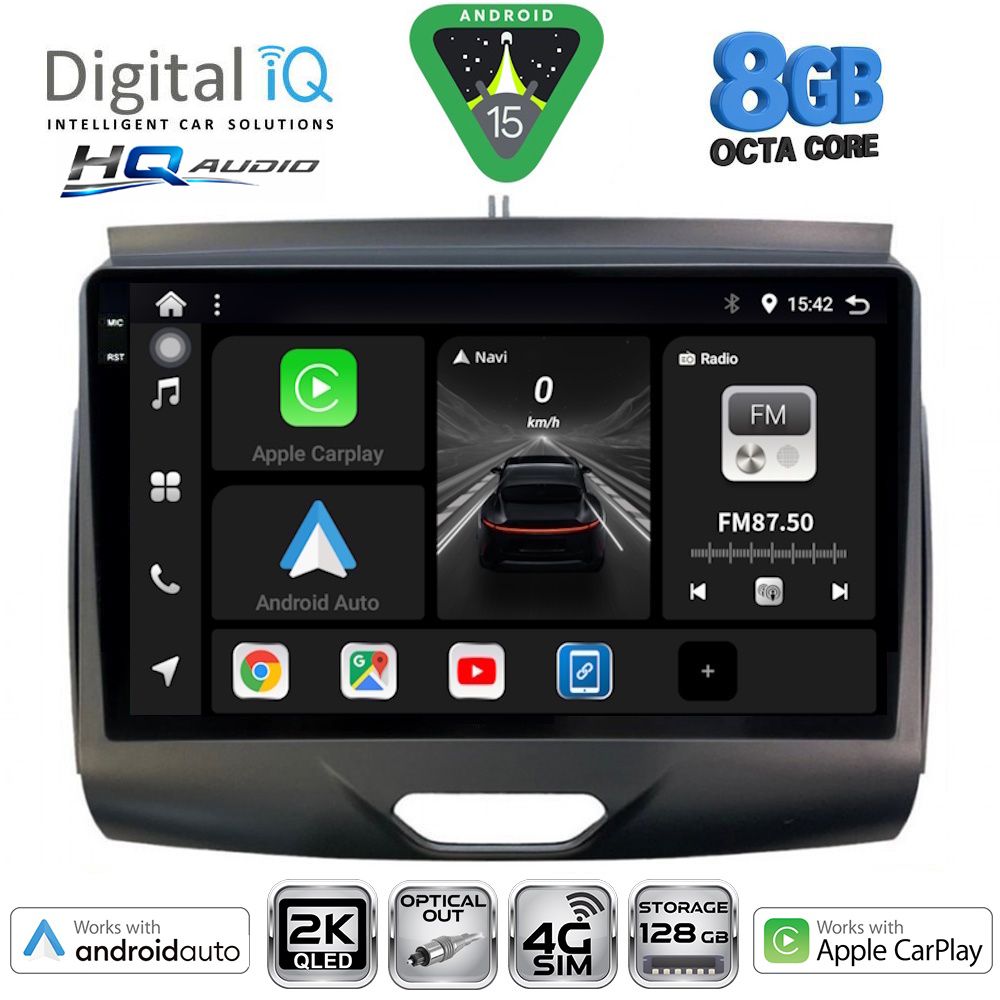 DIGITAL IQ BXK 20172B_CPAA (9inc) MULTIMEDIA TABLET for FORD RANGER mod. 2015-2018