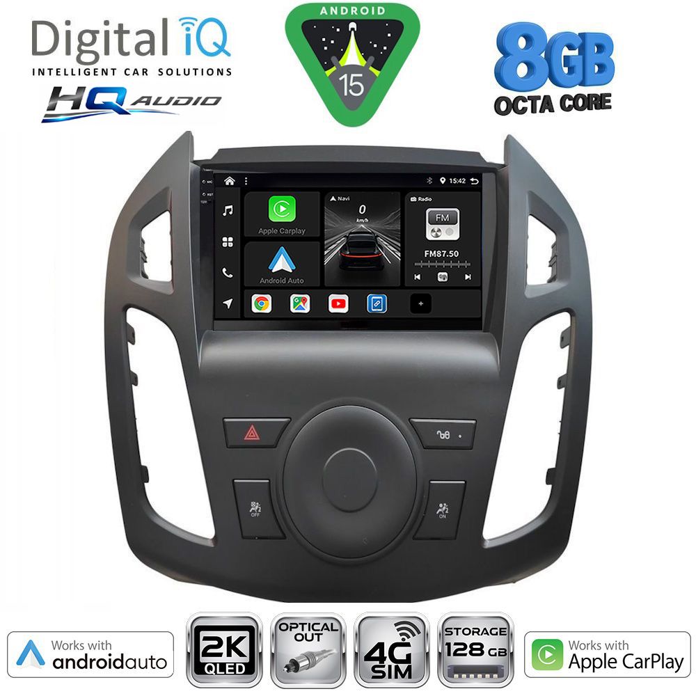 DIGITAL IQ BXK 20176_CPAA (9inc) MULTIMEDIA TABLET for FORD TRANSIT CONNECT mod. 2013-2018