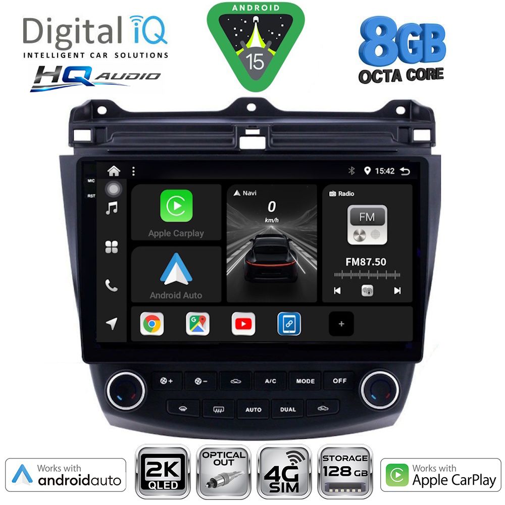 DIGITAL IQ BXK 20182_CPAA (10inc) MULTIMEDIA TABLET for HONDA ACCORD mod. 2003-2007