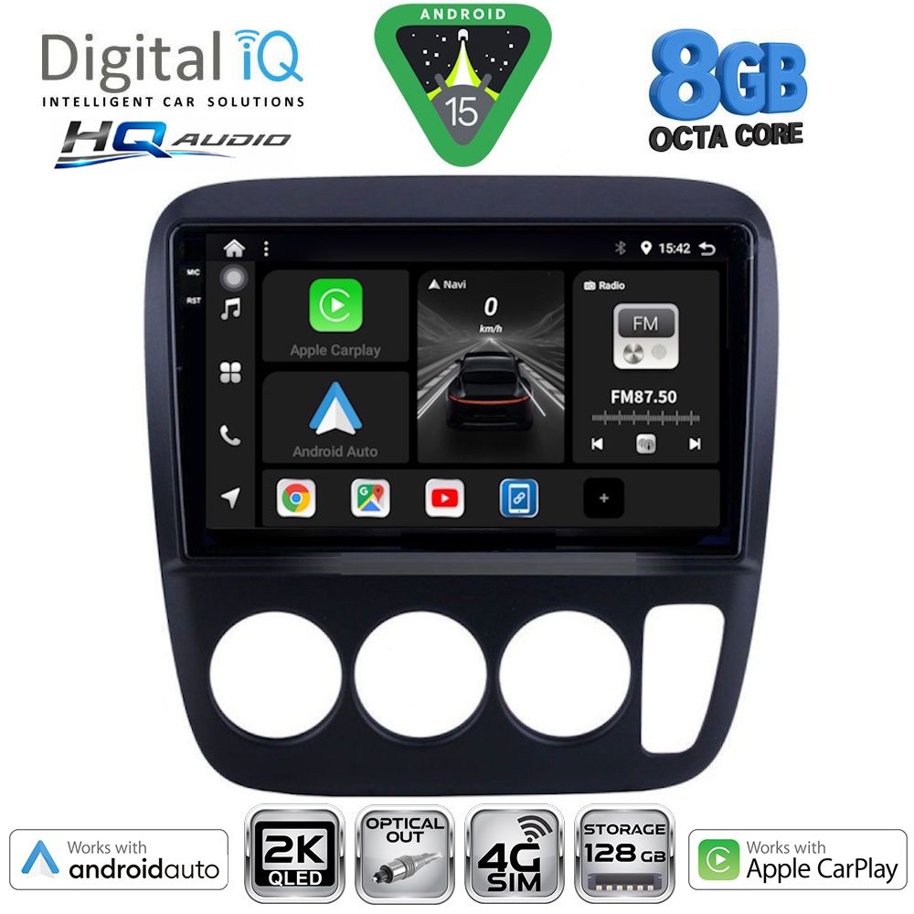 DIGITAL IQ BXK 20196_CPAA A/C (9inc) MULTIMEDIA TABLET for HONDA CRV mod. 1996-2006