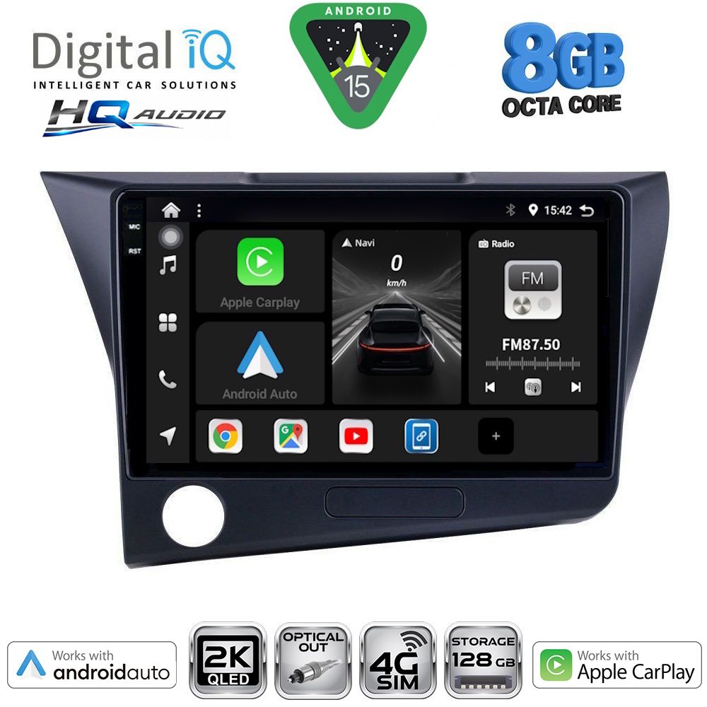 DIGITAL IQ BXK 20203_CPAA (9inc) MULTIMEDIA TABLET for HONDA CRZ mod. 2010-2016