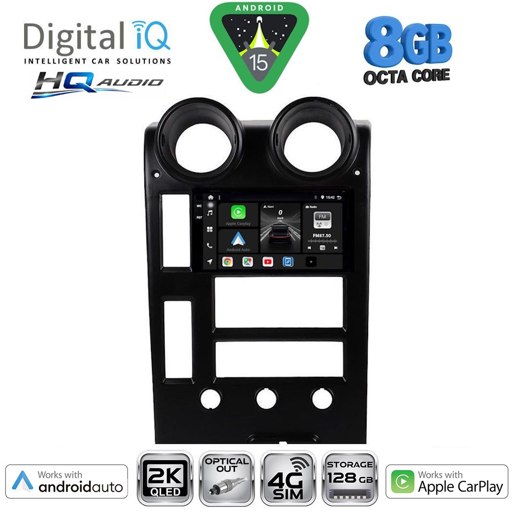 DIGITAL IQ BXK 20215_CPAA (9inc) MULTIMEDIA TABLET for HUMMER H2 mod. 2001-2007