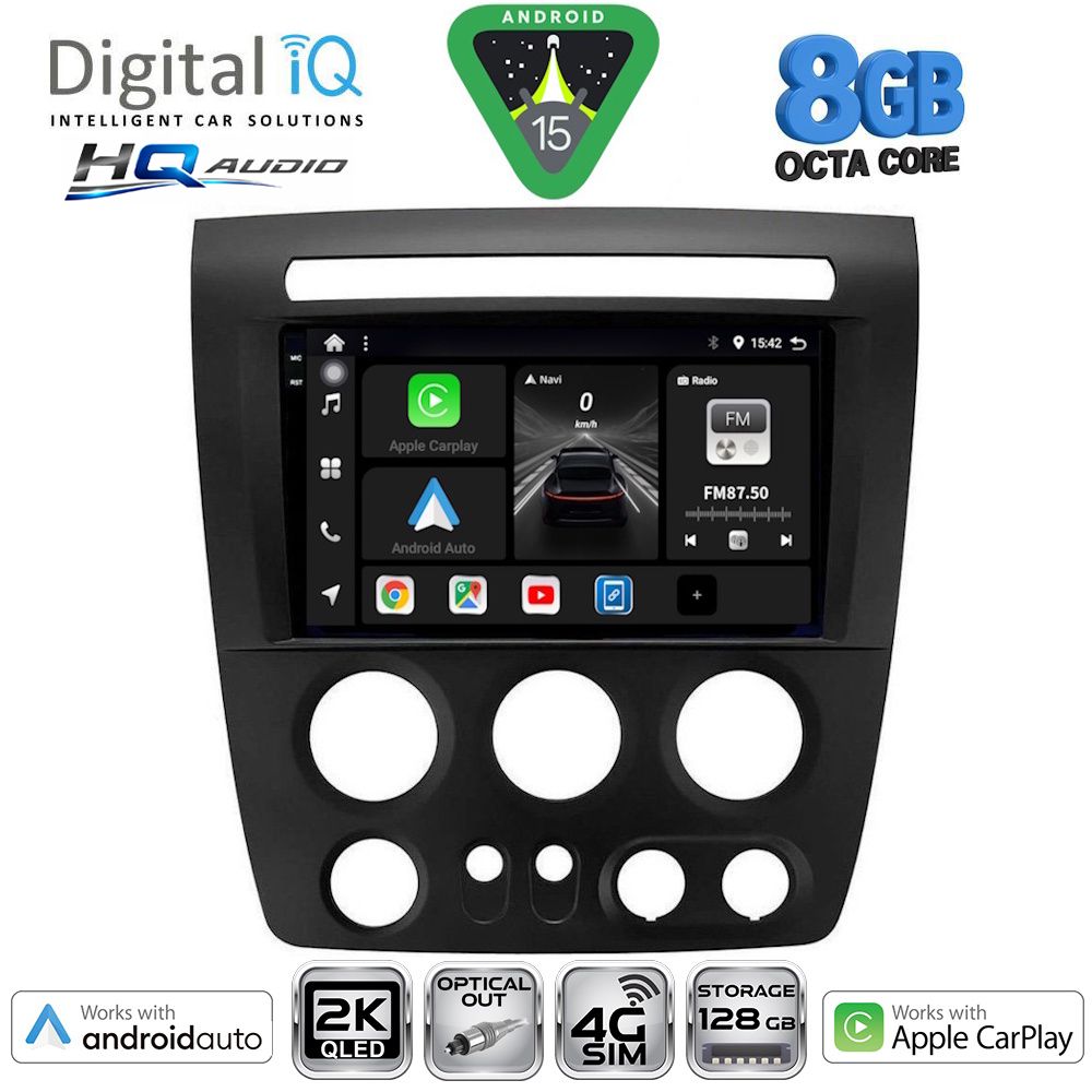 DIGITAL IQ BXK 20218_CPAA (9inc) MULTIMEDIA TABLET for HUMMER H3 mod. 2005-2009