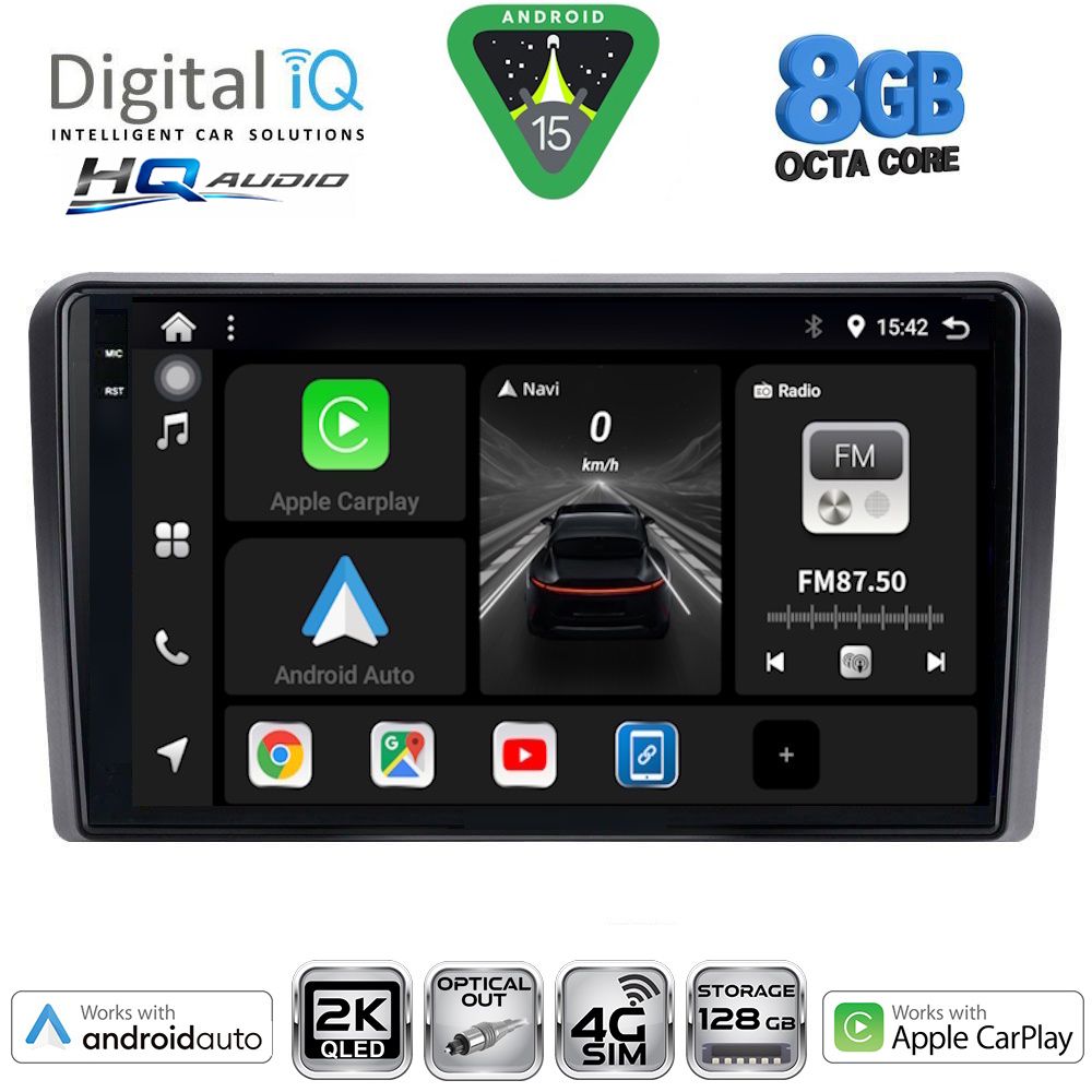 DIGITAL IQ BXK 20221_CPAA (9inc) MULTIMEDIA TABLET for HYUNDAI H1 mod. 2007-2020