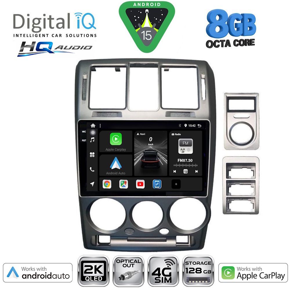 DIGITAL IQ BXK 20222GR_CPAA (9inc) MULTIMEDIA TABLET for HYUNDAI GETZ mod. 2002-2011 (GREY)