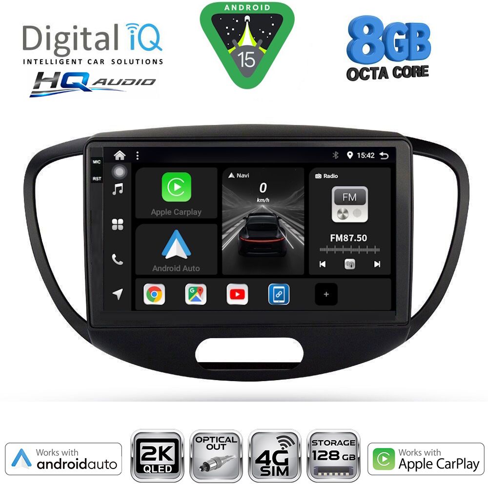 DIGITAL IQ BXK 20223_CPAA (9inc) MULTIMEDIA TABLET for HYUNDAI i10 mod. 2008-2013