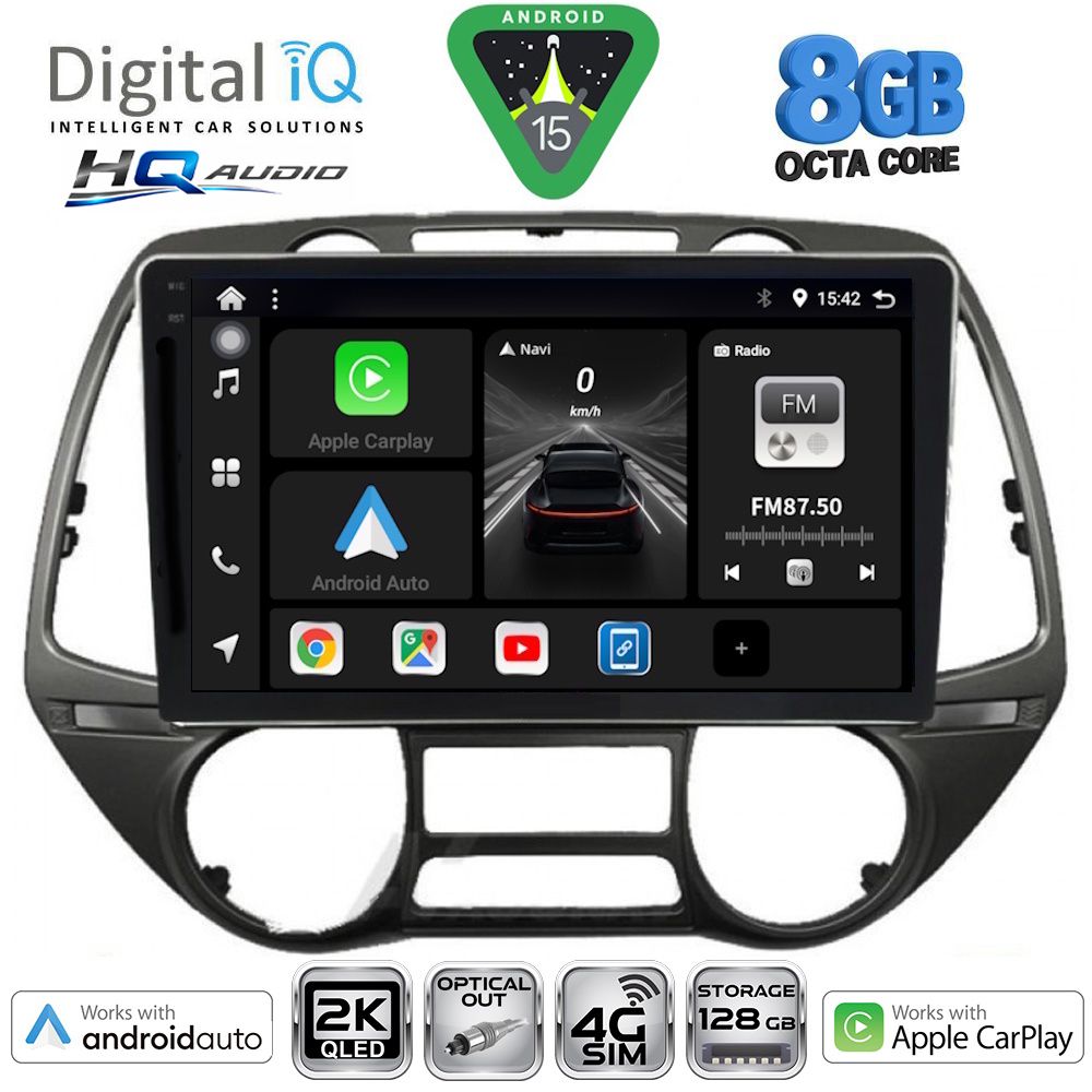 DIGITAL IQ BXK 20226_CPAA (9inc) MULTIMEDIA TABLET for HYUNDAI i20 mod. 2008-2014