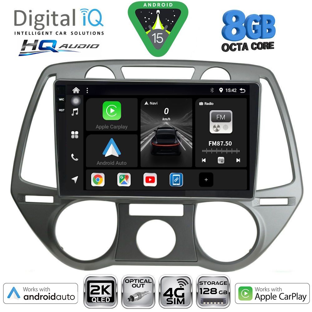 DIGITAL IQ BXK 20228_CPAA A/C (9inc) MULTIMEDIA TABLET for HYUNDAI i20 mod. 2008-2012