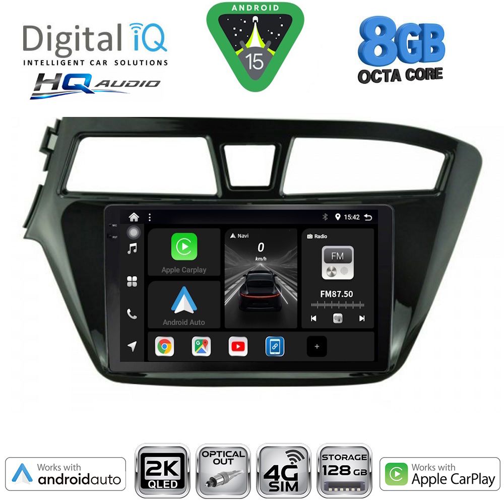DIGITAL IQ BXK 20229_CPAA (9inc) MULTIMEDIA TABLET for HYUNDAI i20 mod. 2014-2018