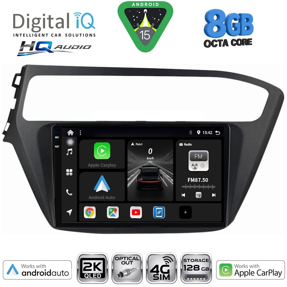 DIGITAL IQ BXK 20230_CPAA (9inc) MULTIMEDIA TABLET for HYUNDAI i20 mod. 2018-2021