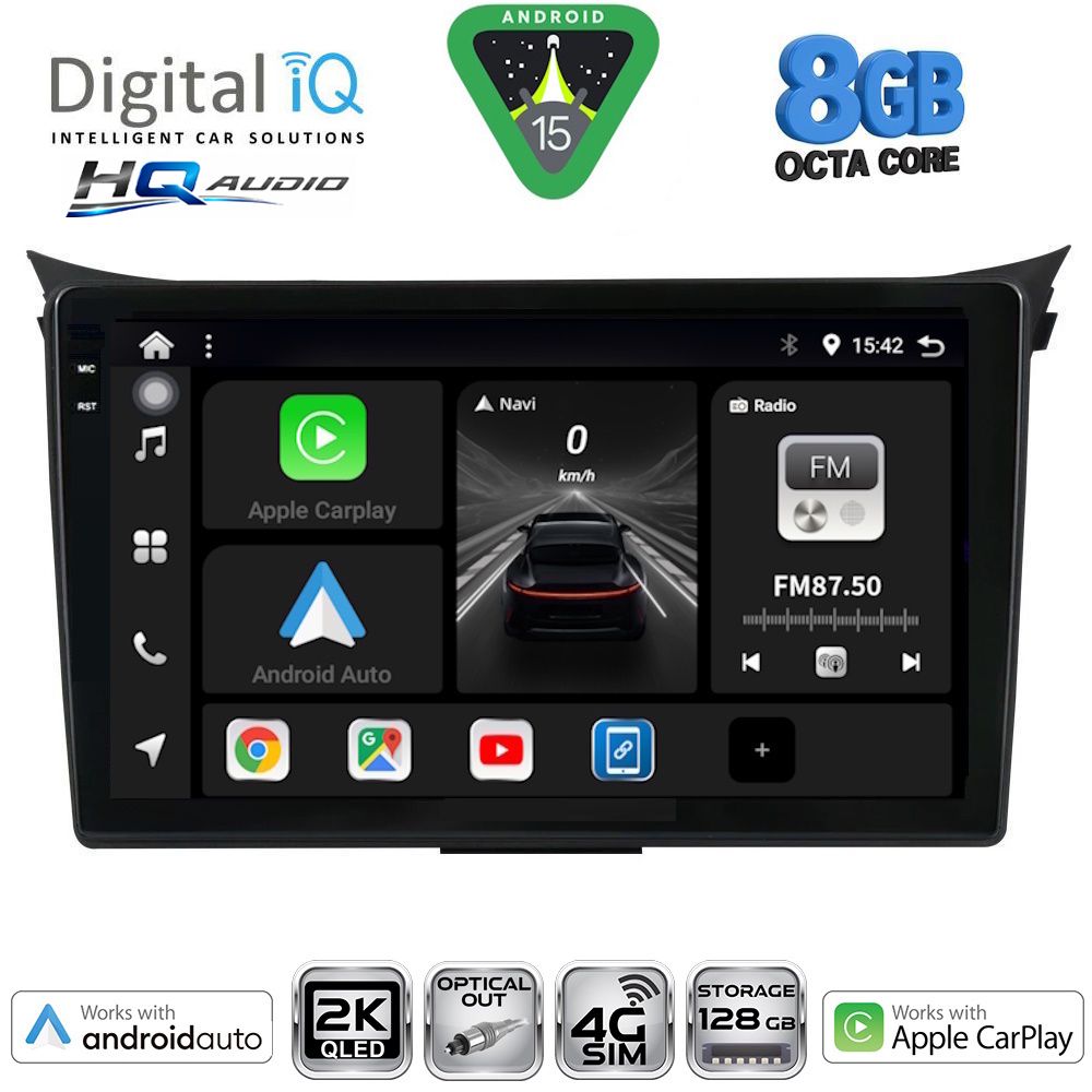 DIGITAL IQ BXK 20232_CPAA (9inc) MULTIMEDIA TABLET for HYUNDAI i30 mod. 2012-2017
