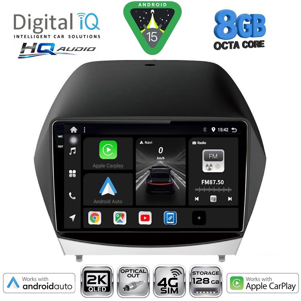 DIGITAL IQ BXK 20235_CPAA (10inc) MULTIMEDIA TABLET for HYUNDAI iX35 mod. 2010-2015
