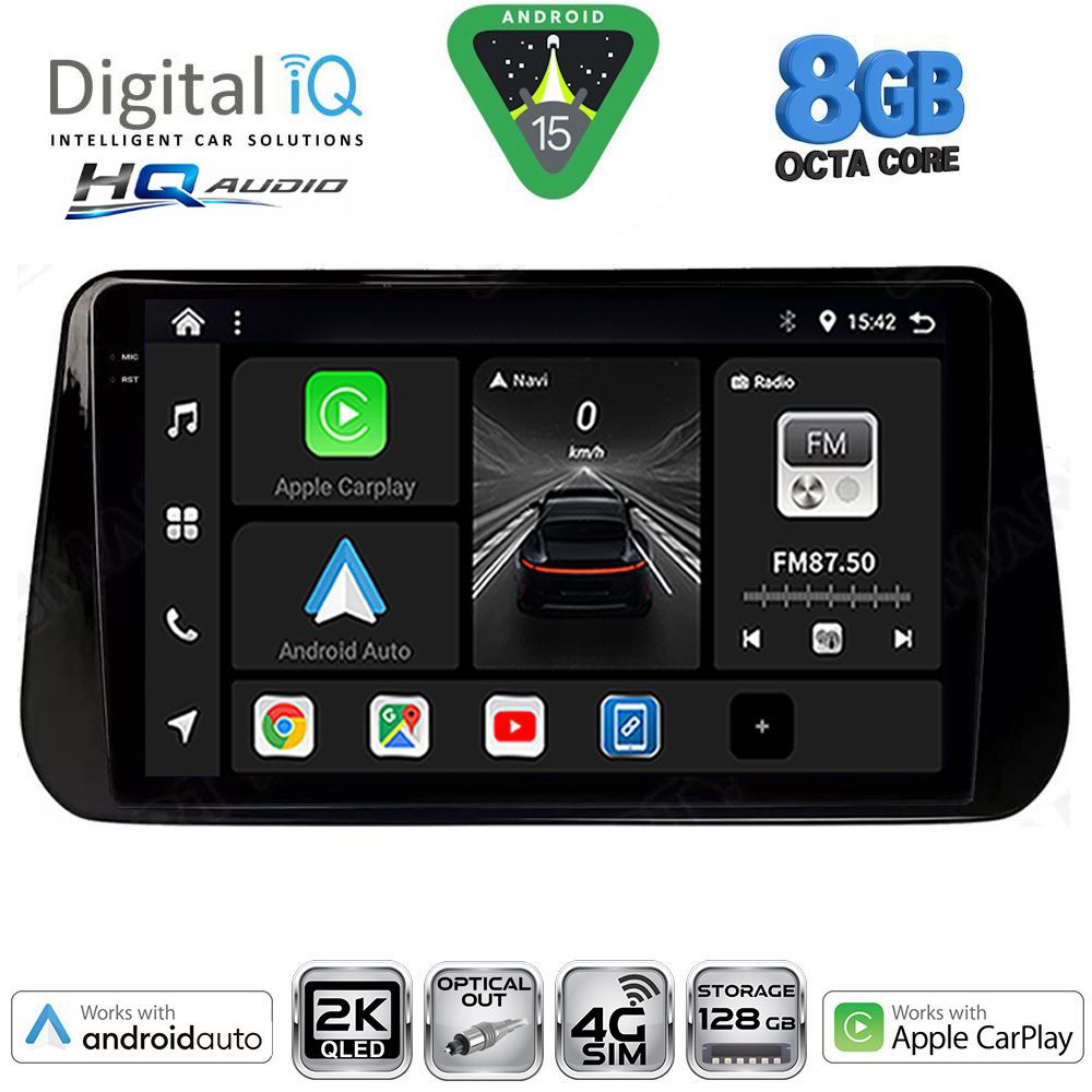 DIGITAL IQ BXK 20238B_CPAA (10inc) MULTIMEDIA TABLET for HYUNDAI IX45 - SANTA FE mod. 2021-2023