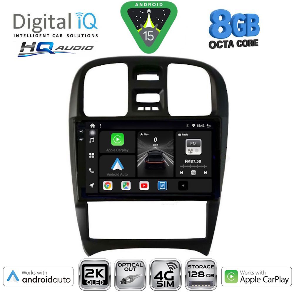DIGITAL IQ BXK 20247_CPAA (9inc) MULTIMEDIA TABLET for HYUNDAI SONATA mod. 2000-2006