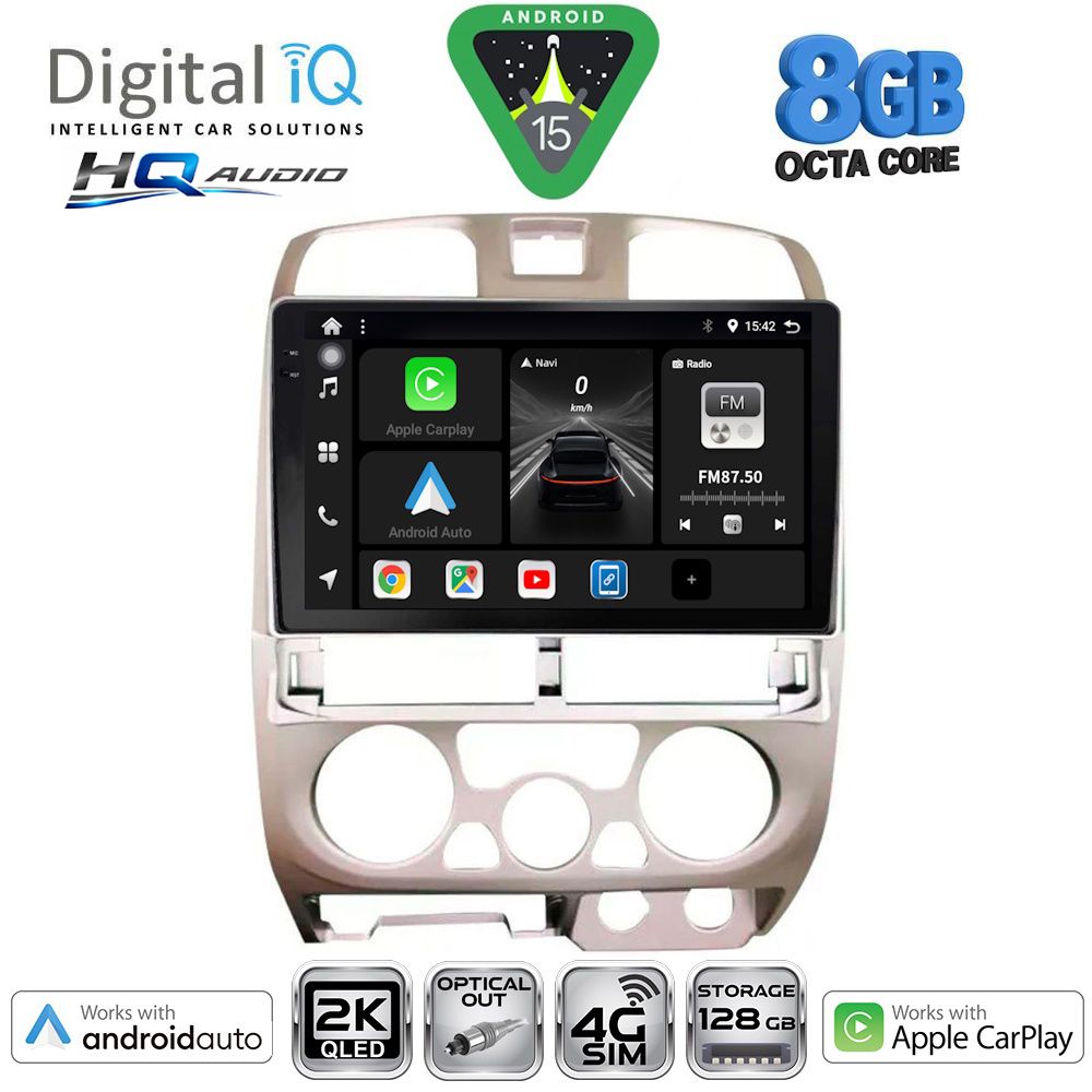 DIGITAL IQ BXK 20253SL_CPAA (9inc) MULTIMEDIA TABLET for ISUZU D-MAX mod. 2002-2008 (SILVER)