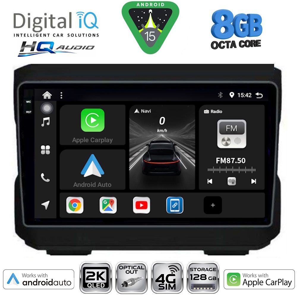 DIGITAL IQ BXK 20272_CPAA (10inc) MULTIMEDIA TABLET for JEEP mod. 2007-2014 - DODGE mod. 2007-2014