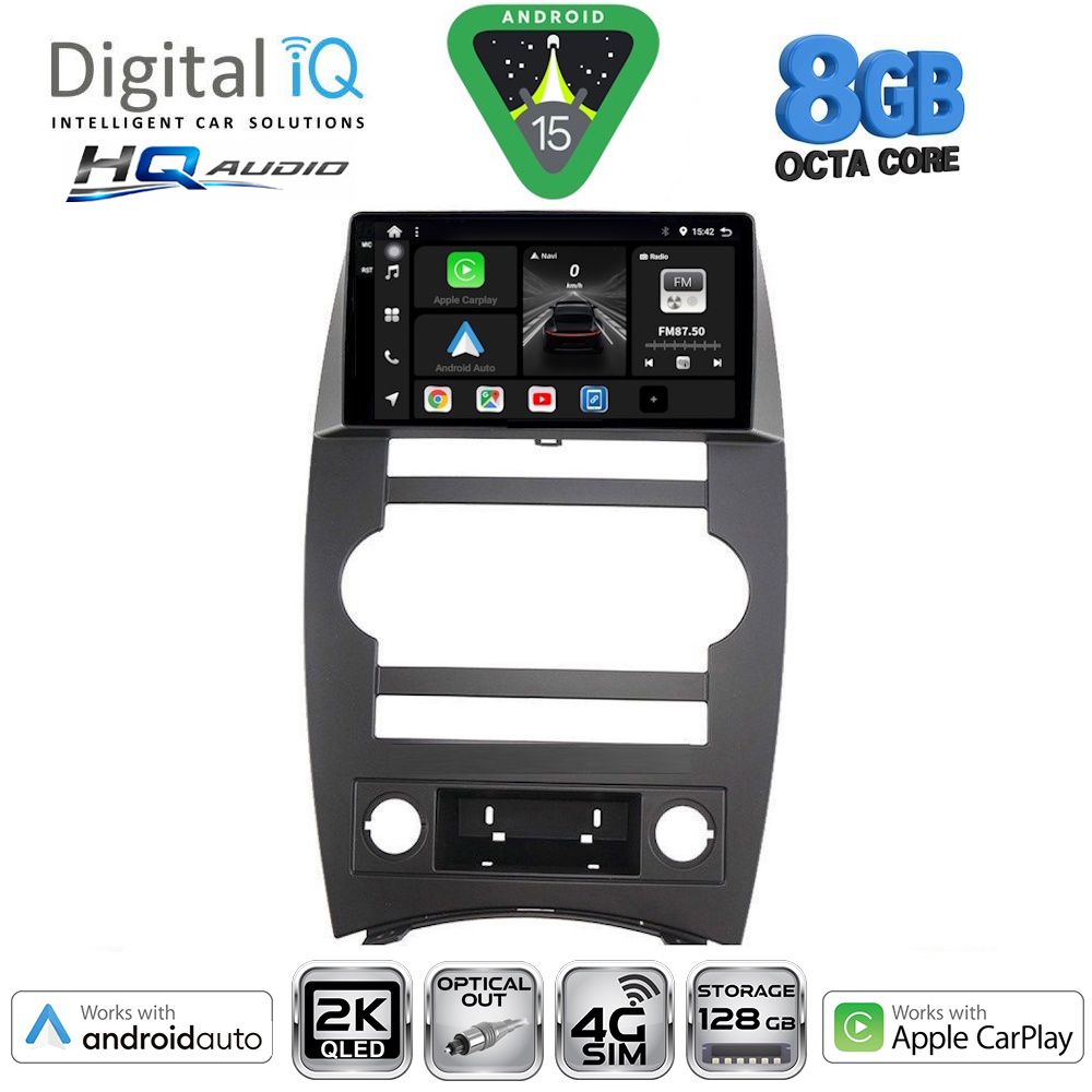 DIGITAL IQ BXK 20274_CPAA (9inc) MULTIMEDIA TABLET for JEEP COMMANDER mod. 2007-2009