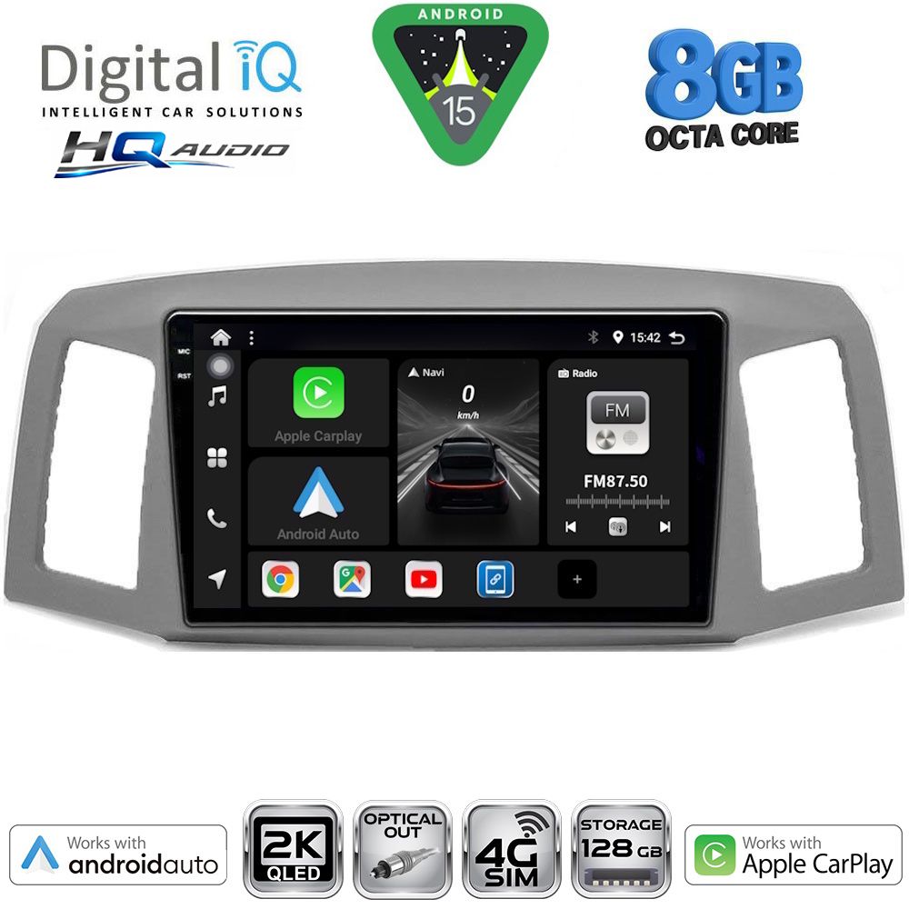 DIGITAL IQ BXK 20281_CPAA (10inc) MULTIMEDIA TABLET for JEEP GRAND CHEROKEE mod. 2005-2007