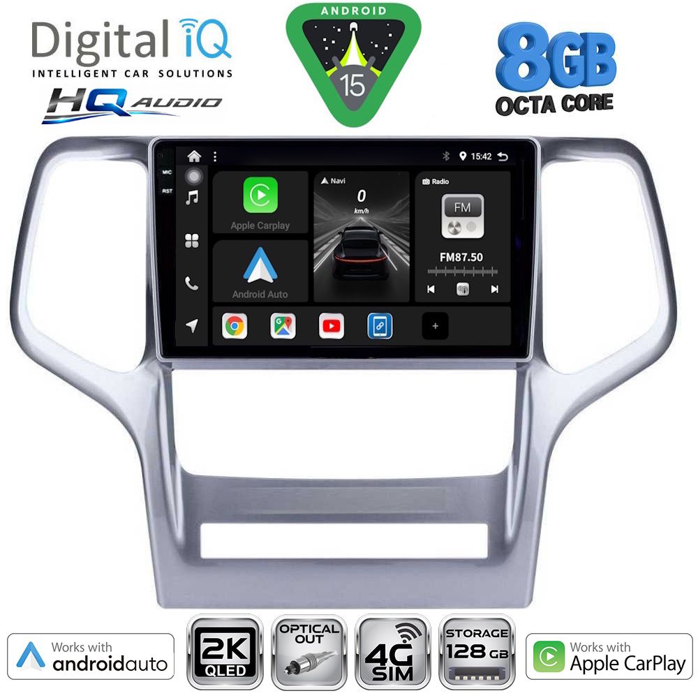 DIGITAL IQ BXK 20282_CPAA (9inc) MULTIMEDIA TABLET for JEEP GRAND CHEROKEE mod. 2011-2014