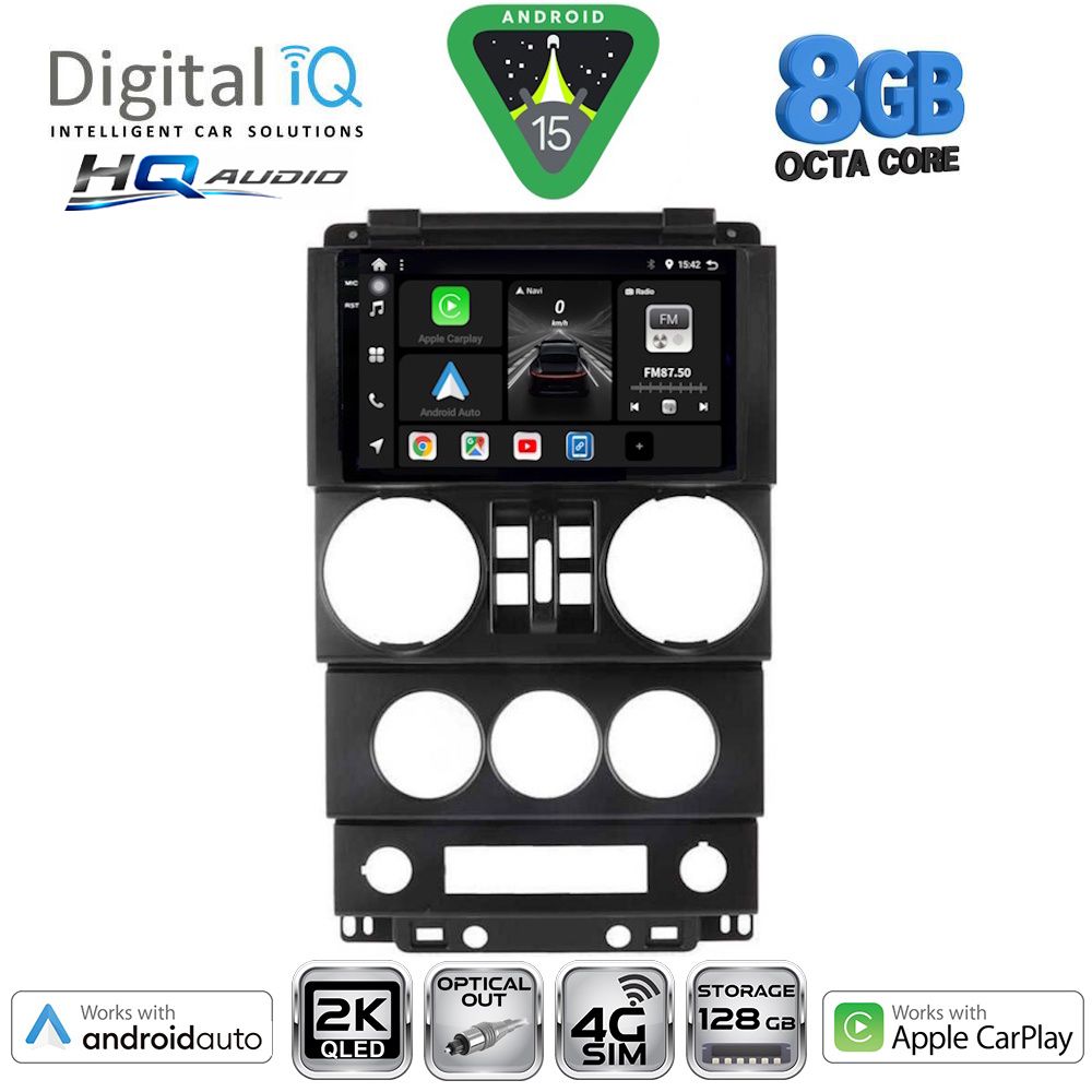DIGITAL IQ BXK 20294_CPAA (9inc) MULTIMEDIA TABLET for JEEP WRANGLER mod. 2006-2011