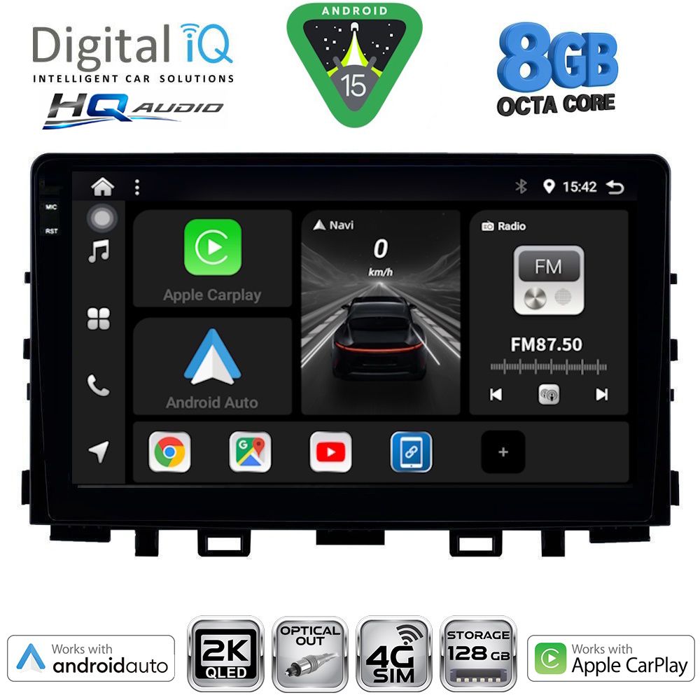 DIGITAL IQ BXK 20316_CPAA (9inc) MULTIMEDIA TABLET for KIA RIO mod. 2018-2026 – STONIC mod. 2017-2026