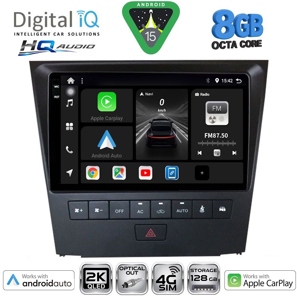 DIGITAL IQ BXK 20341_CPAA (9inc) MULTIMEDIA TABLET for LEXUS GS mod. 2004-2011