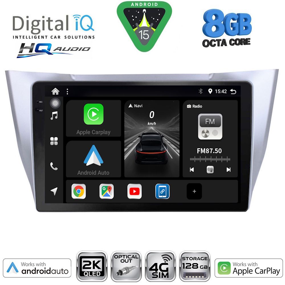 DIGITAL IQ BXK 20345SL_CPAA (10inc) MULTIMEDIA TABLET for LEXUS RX 300 – 400 mod. 2003-2008