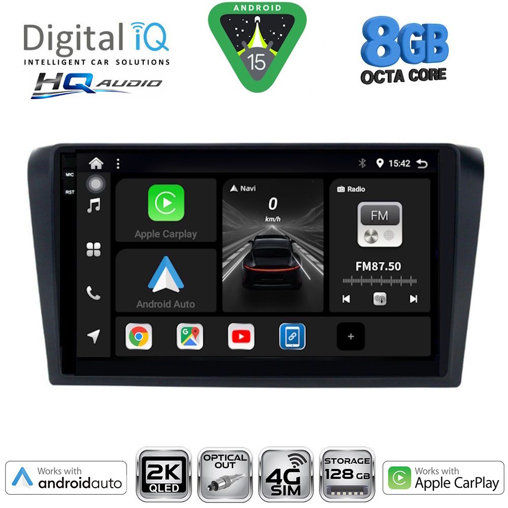 DIGITAL IQ BXK 20365_CPAA (9inc) MULTIMEDIA TABLET for MAZDA 3 mod. 2003-2008