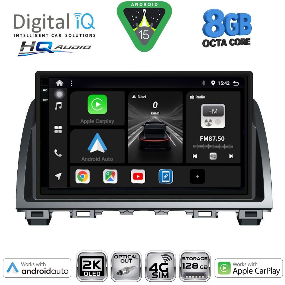 DIGITAL IQ BXK 20378_CPAA (9inc) MULTIMEDIA TABLET for MAZDA 6 mod. 2012-2017