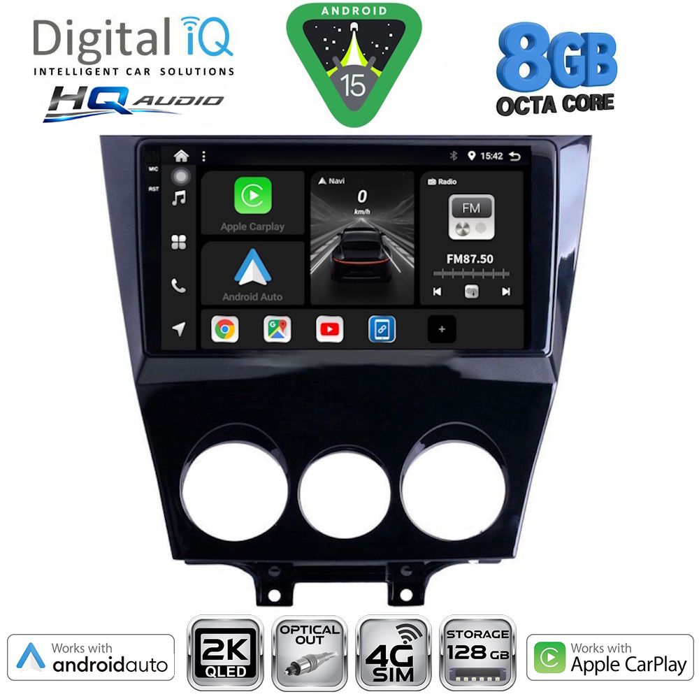 DIGITAL IQ BXK 20395_CPAA (9inc) MULTIMEDIA TABLET for MAZDA RX8 mod. 2008-2014