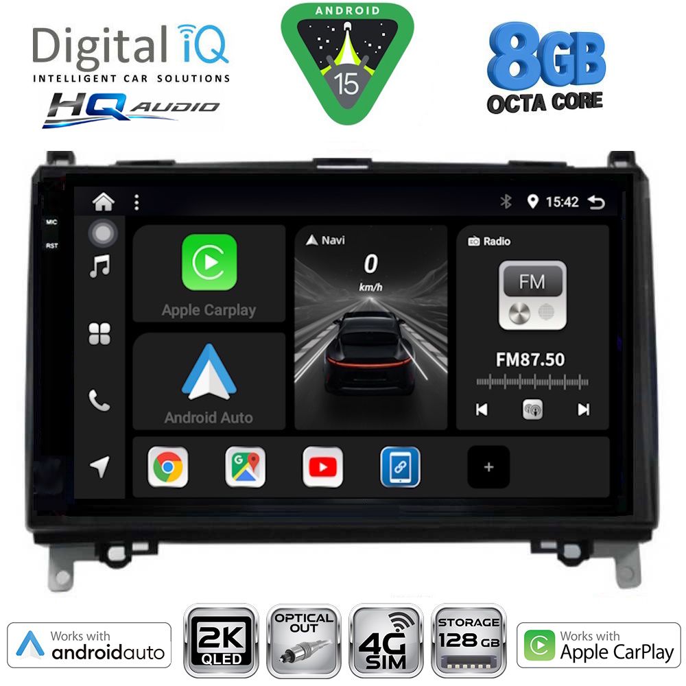 DIGITAL IQ BXK 20400_CPAA (9inc) MULTIMEDIA TABLET for MERCEDES A – B -SPRINTER – VITO mod. 2007-2020