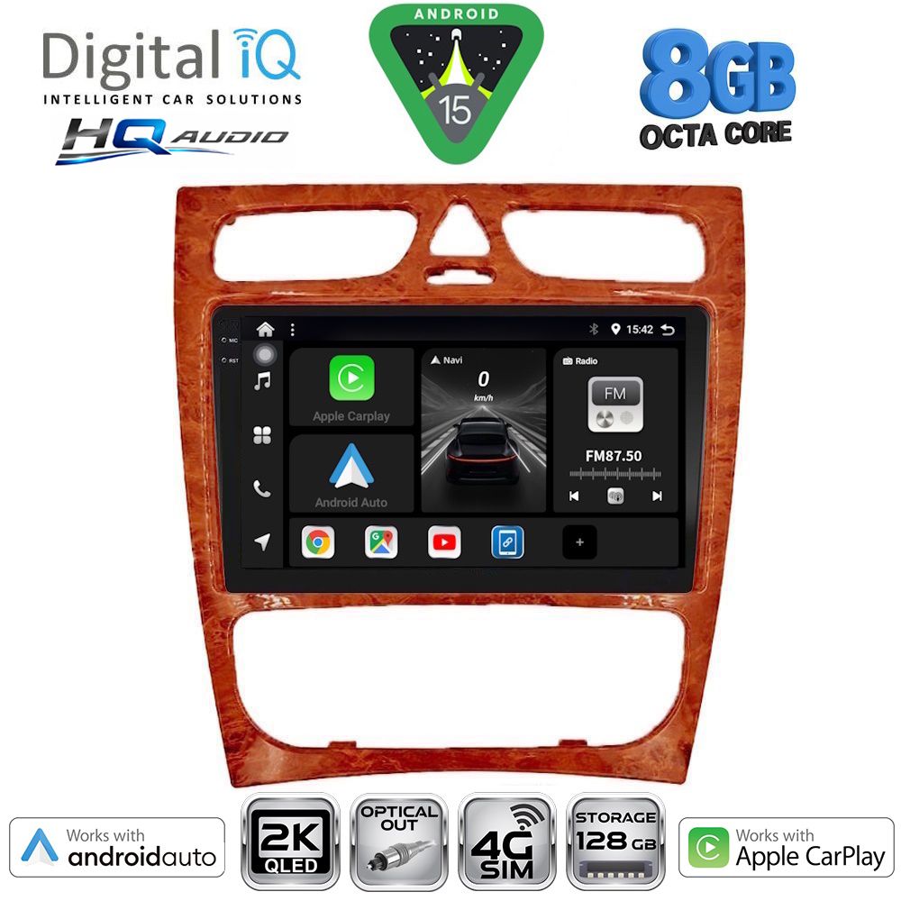 DIGITAL IQ BXK 20402CH_CPAA (9inc) MULTIMEDIA TABLET for MERCEDES C (W203) mod. 1999-2004