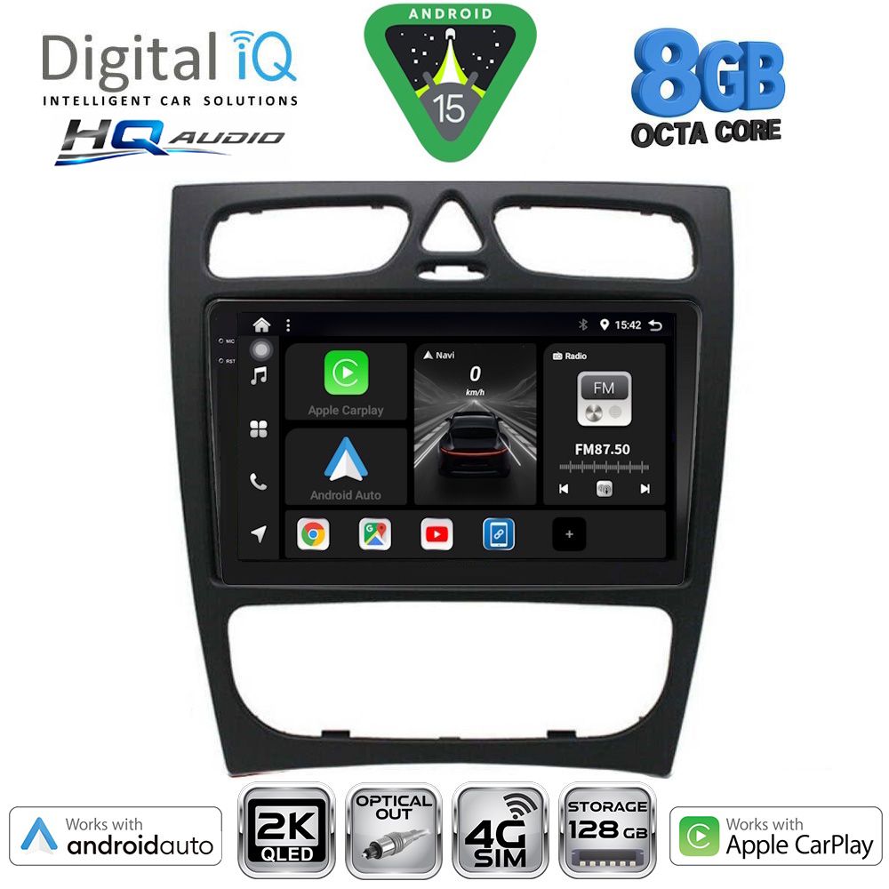 DIGITAL IQ BXK 20402_CPAA (9inc) MULTIMEDIA TABLET for MERCEDES C (W203) mod. 1999-2004