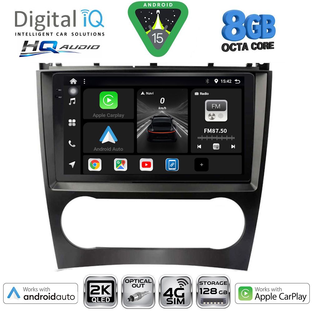 DIGITAL IQ BXK 20404_CPAA (9inc) MULTIMEDIA TABLET for MERCEDES C – CLK (W203-209) mod. 2004-2008