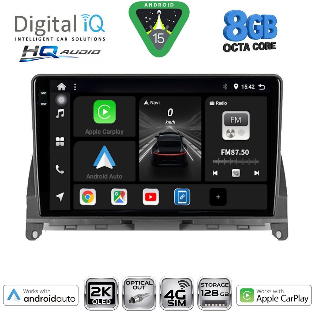 DIGITAL IQ BXK 20405_CPAA (9inc) MULTIMEDIA TABLET for MERCEDES C (W204) mod. 2007-2011