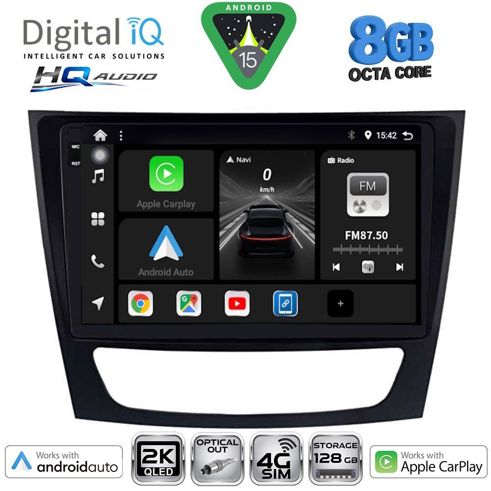 DIGITAL IQ BXK 20408_CPAA (9inc) MULTIMEDIA TABLET for MERCEDES E (W211) – CLS (W219) mod. 2003-2009