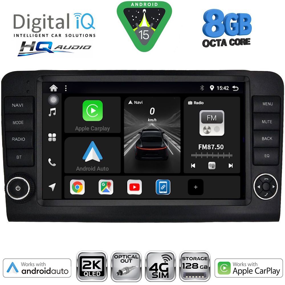 DIGITAL IQ BXK 20416_CPAA (9inc) MULTIMEDIA TABLET for MERCEDES ML (W164) – GL (X164) mod. 2005-2011